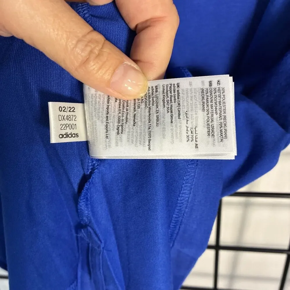 Adidas Men's XL Royal Blue Cotton Blend Polo A322